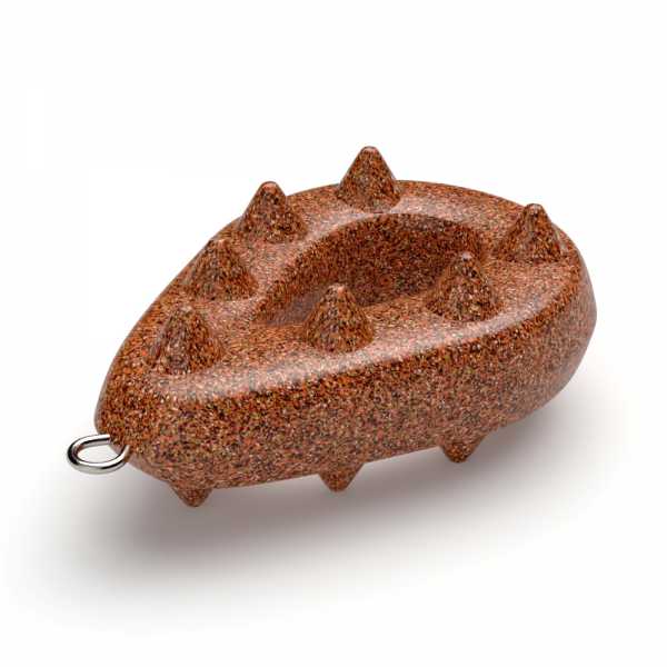 Рыболовное грузило «Капля-рамка с шипами» ухо (50 г) полиэфирная окраска