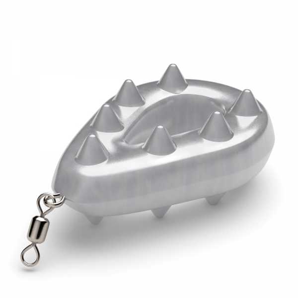 Рыболовное грузило «Капля-рамка с шипами» ухо+вертлюг (40 г)