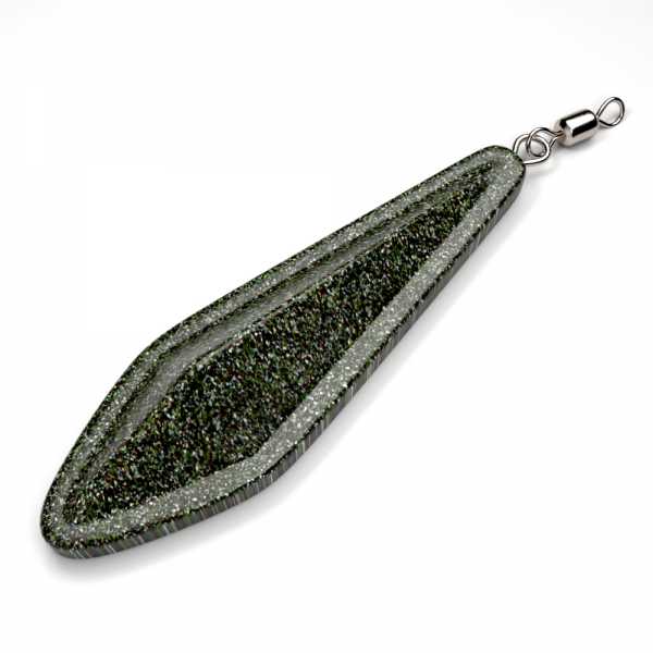 Рыболовное грузило «Tri-Lobe» ухо+вертлюг (100 г) полиэфирная окраска