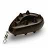 Купить Рыболовное грузило «Капля-рамка с шипами» ухо+вертлюг (210 г) полиэфирная окраска